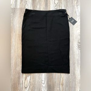 NEW Vulin for Nordstrom Stretch Knit Pencil Skirt Black Medium Knee Length